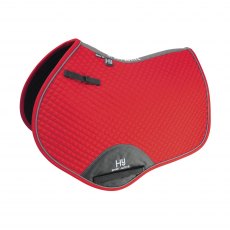 Hy Sport Active Close Contact Saddle Pad Rosette Red