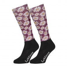 LeMieux Adult Footsie Socks Daisies