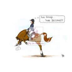 Emily Cole Think Dressage Greeting Card