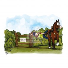 Emily Cole Close the Gate Greeting Card