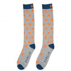 Dublin Single Pack Socks Smiley Neon Orange