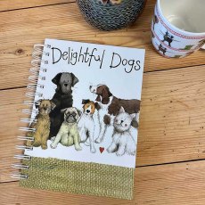Alex Clark Delightful Dogs Spiral Bound Journal