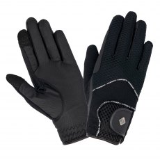 LeMieux Pro Touch 3D Mesh Adults Riding Gloves Black