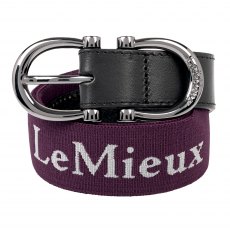 LeMieux Elasticated Belt Aubergine  