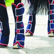 Weatherbeeta Navy/Red Travel Boots