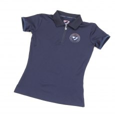 Shires Aubrion Maids Parsons Polo Shirt Navy  