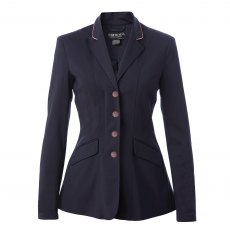 Equetech Jersey Deluxe Ladies Competition Jacket Navy/Rose Gold