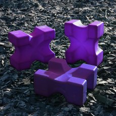 PolyJumps Purple Mini Blocks | 6 Pack