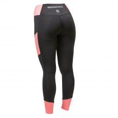 Dublin Power Performance Mid Rise Colour Block Tights Coral