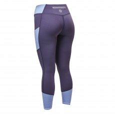 Dublin Power Performance Junior Mid Rise Colour Block Tights Blue