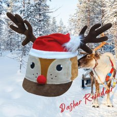 Equetech Dasher Reindeer Hat Silk