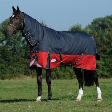 WeatherBeeta ComFiTecPlus Dynamic II Combo Neck Medium Black Turnout Rug