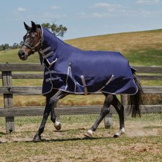 WeatherBeeta ComFiTec Essential Combo Neck Lite Navy Turnout Rug