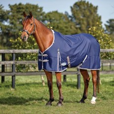 WeatherBeeta ComFiTec Essential Standard Neck Lite Navy Turnout Rug