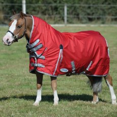 WeatherBeeta ComFiTec Classic Combo Neck Medium Red Turnout Rug