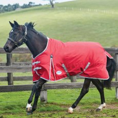 WeatherBeeta ComFiTec Classic Standard Neck Medium/Lite Red Turnout Rug