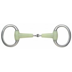 EquiKind Jointed Eggbutt Flat Ring Bit