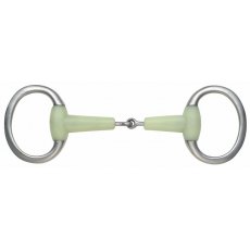 EquiKind Jointed Eggbutt Flat Ring Bit