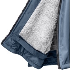Equidry All Rounder Jacket with Fleece Hood Junior Steel Blue/Grey Equidry All Rounder Jacket with Fleece Hood Junior Steel Blue/Grey