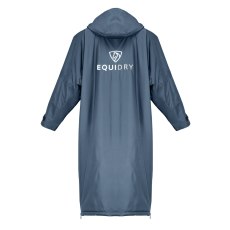 Equidry All Rounder Jacket with Fleece Hood Steel Blue/Grey