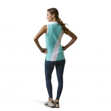 Ariat Ladies Taryn Sleeveless Polo Pool Blue  