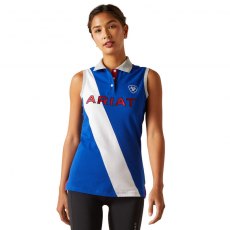 Ariat Ladies Taryn Sleeveless Polo Surf The Web