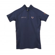 Aubrion Team Short Sleeve Base Layer Junior Navy 