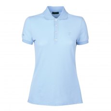 Dublin Lily Cap Sleeve Polo Ice Blue