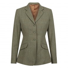 Equetech Ladies Thornborough Plain Collar Tweed Jacket