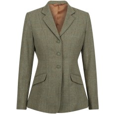 Equetech Ladies Thornborough Plain Collar Tweed Jacket