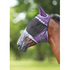 Shires Deluxe Fly Mask with Nose Fringe