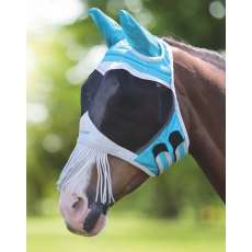 Shires Fine Mesh Fly Mask with Ears & Nose Fringe