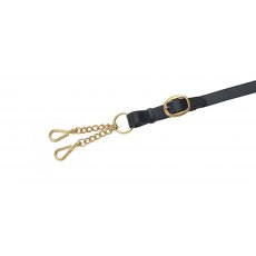 Velociti Gara Leather Lead Rein- Small Newmarket Chain