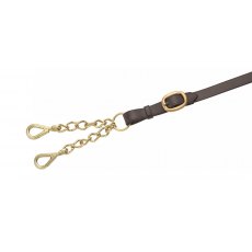 Velociti Gara Leather Lead Rope- Large Newmarket Chain