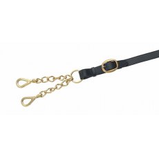 Velociti Gara Leather Lead Rope- Large Newmarket Chain