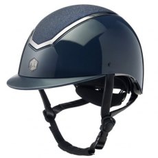Charles Owen Kylo Riding Hat Sparkly Navy Gloss/Pewter