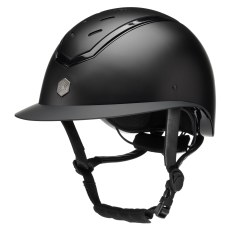 Charles Owen Kylo Riding Hat Wide Peak Black Matt/Black Gloss Charles Owen Kylo Riding Hat Wide Peak Black Matt/Black Gloss