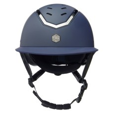 Charles Owen Kylo Riding Hat Wide Peak Navy Matt/Pewter Charles Owen Kylo Riding Hat Wide Peak Navy Matt/Pewter