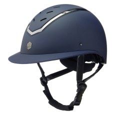 Charles Owen Kylo Riding Hat Wide Peak Navy Matt/Pewter Charles Owen Kylo Riding Hat Wide Peak Navy Matt/Pewter
