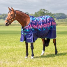 Shires Highlander Original Lite Turnout Rug Navy Forest 