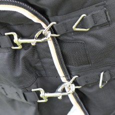 Shires Highlander Plus 200 Turnout Rug & Neck Set Black