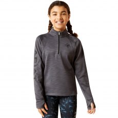 Ariat Junior Tek Team 1/2 Zip Ebony