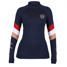 Aubrion Team Long Sleeve Baselayer Navy 