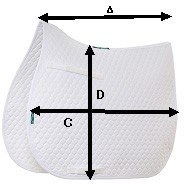 Griffin Nuumed SP01 Hi-Wither Half Wool Pad GP Saddle Pad