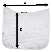 Griffin NuuMed SP01 Hi-Wither Half Wool Pad DR Saddle Pad