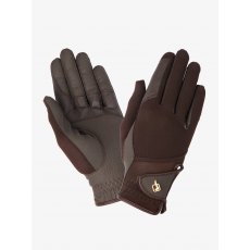 LeMieux Pro Mesh Riding Gloves Brown