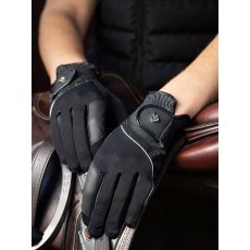 LeMieux Crystal Riding Gloves Black