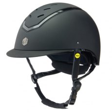 Charles Owen Kylo Riding Hat Black Matt/Black Gloss with MIPS