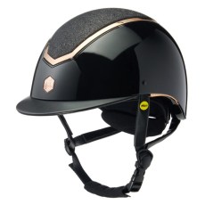 Charles Owen Kylo Riding Hat Black Gloss/Rose Gold with MIPS Charles Owen Kylo Riding Hat Black Gloss/Rose Gold with MIPS