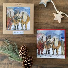 Alex Clark Christmas Ponies Box Set of 8 Cards